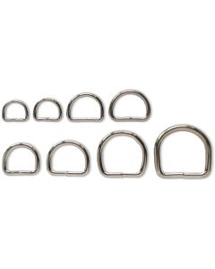 D-RING svetsad nickel 45 x 45 x 7 mm