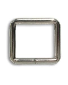 FYRKANTRING svetsad nickel 32 x 32 x 5,5 mm10 pack